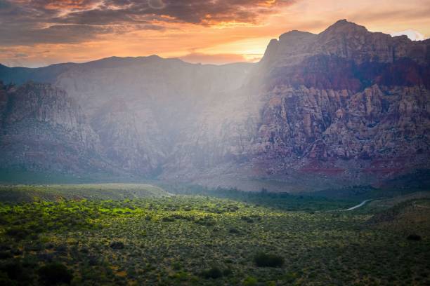 istock Red canyon against the sunset sky in the US 1432205981