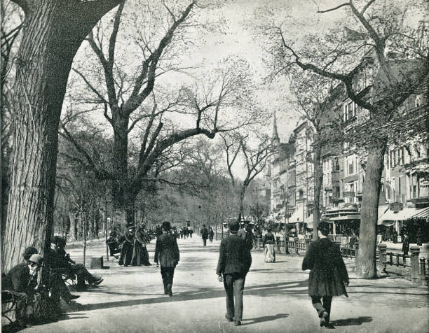 Boston Street Massachusetts 19th century