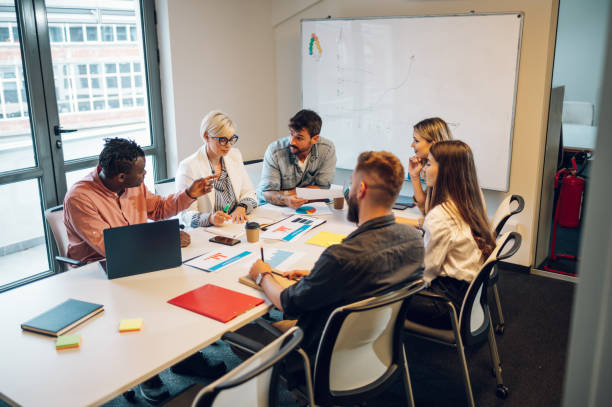 istock Multiracial business team having a meeting in the office 1432210165