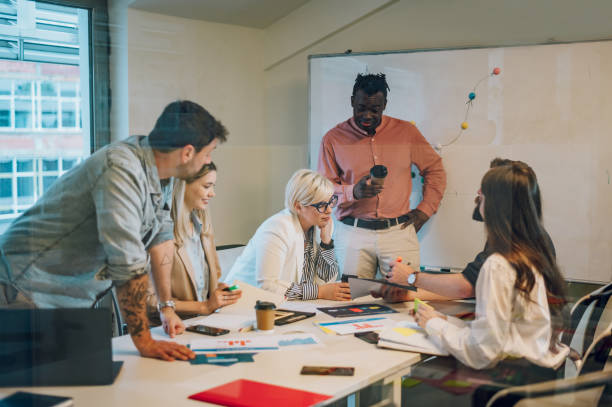 istock Multiracial business team having a meeting in the office 1432210209