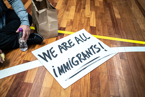 Sign on the ground written 