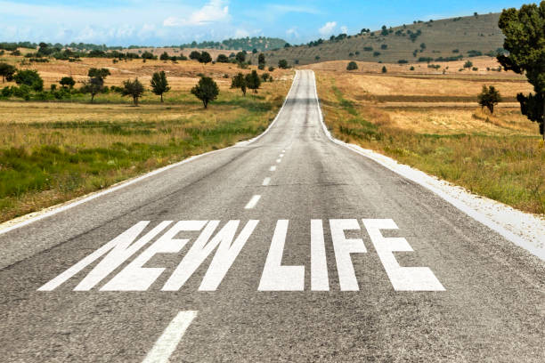 istock New Life Sign on the Road Concept 1432214060