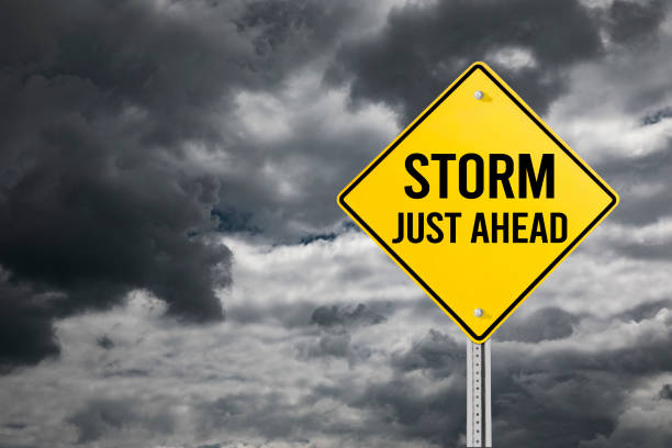 Free Stock Photo of Storm Warning Signpost Represents Forecasting ...