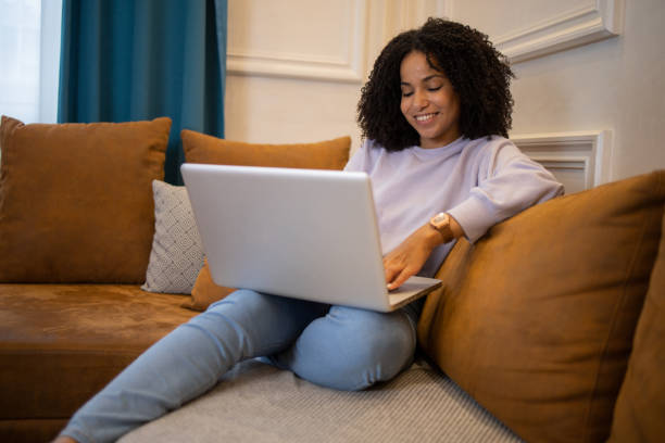 istock Young woman working from home 1432220460