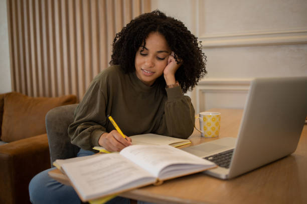 istock Young woman working from home 1432220544
