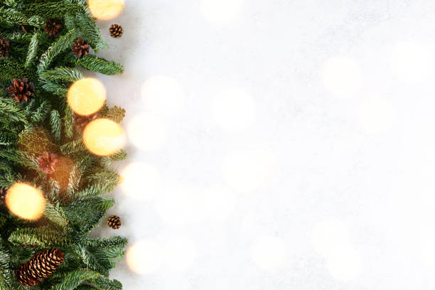 istock Christmas card with bokeh lights 1432221572
