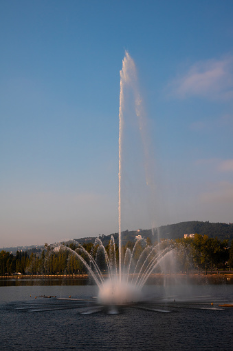 A close up of one of the fountains of montyuïc Barcelona, Spain.