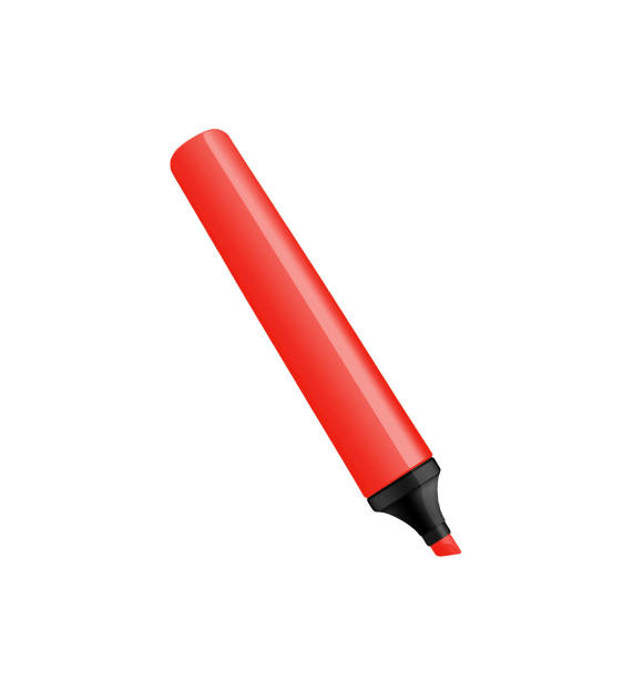 istock Red marker isolated on pure white 1432226581