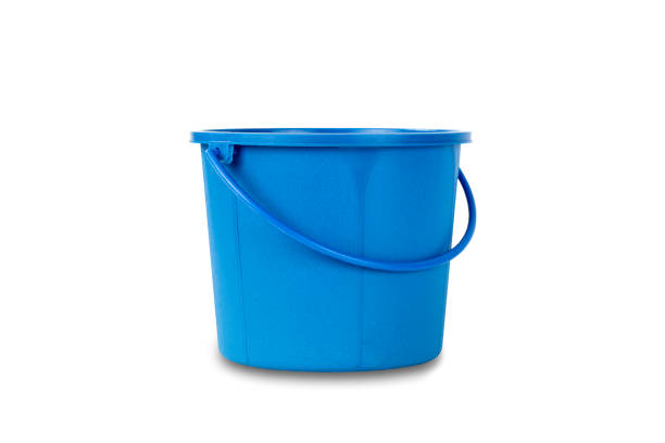 istock Single blue bucket isolated on a white background with clipping path. 1432227354