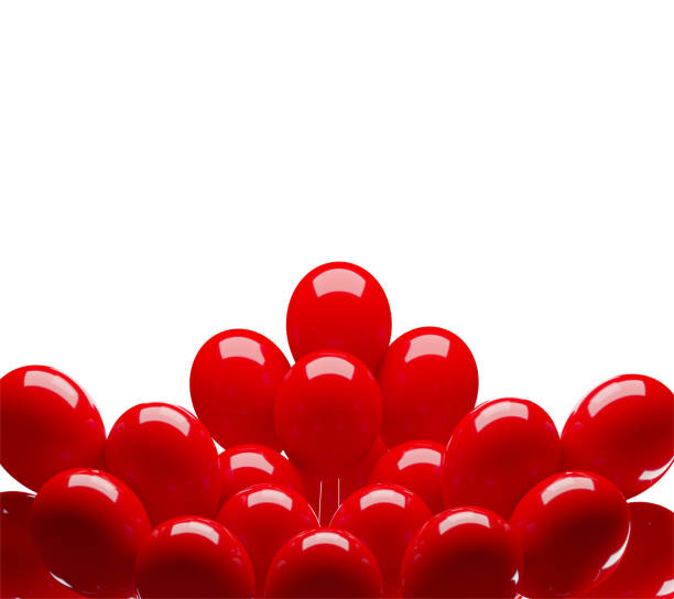 istock Bunch Of Red Balloons On White Background 1432229048
