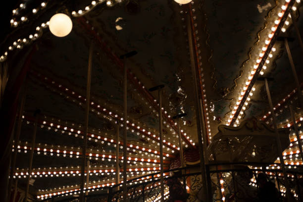 istock Garlands shine brightly in the dark 1432240838