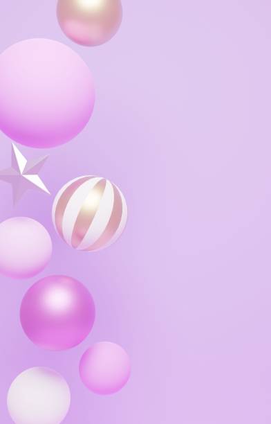 istock 3d image of cute ornaments in pastel colors 1432244974
