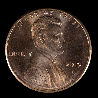 2019 D US Lincoln cent minted in Denver