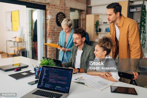 Fun Group Programming A Small Group Of Students Focus On Solving Programming Coding Problems ...