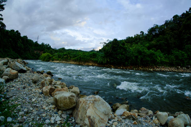 photo of a river in a suburb in aceh indonesia