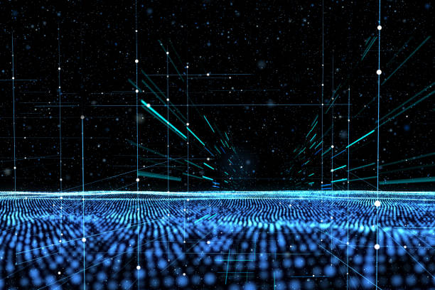 istock Particle flow with a sense of technology 1432264030