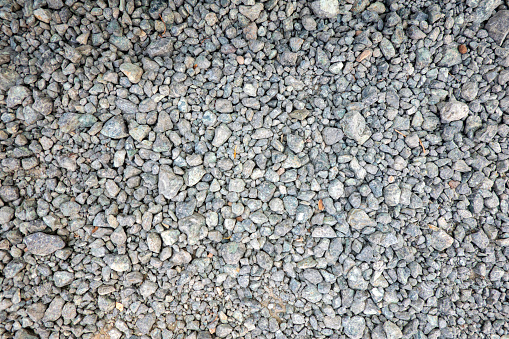 Gray gravel stones rubble background