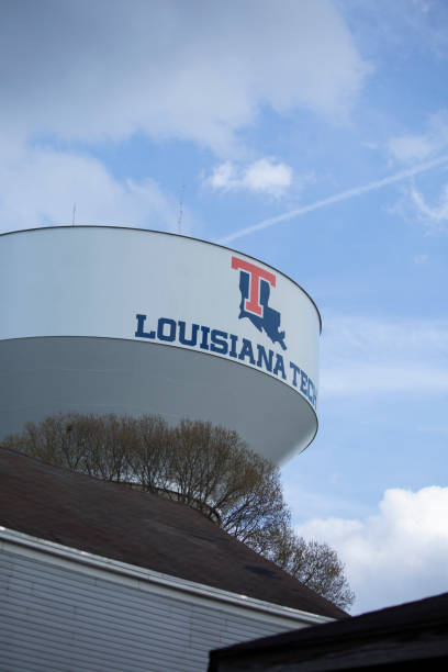 Louisiana Tech University Water Tower stock photo