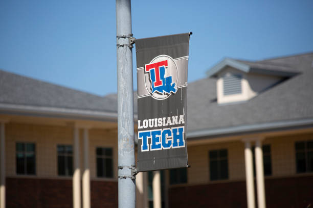 Louisiana Tech University Banner stock photo