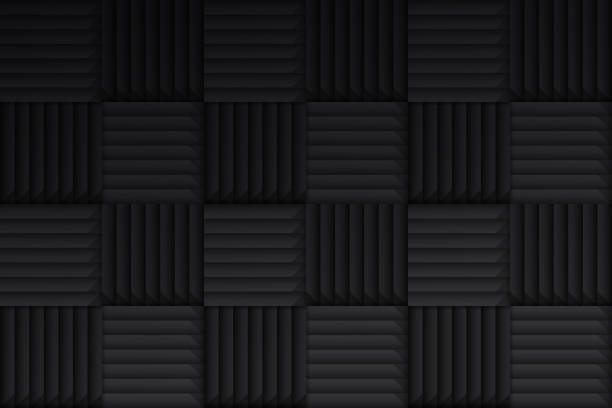 tłumiący dźwięk piankowy wzór tła - seamless tile audio stock illustrations
