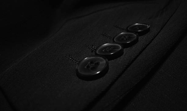 istock Classic black men's suit. Close-up. 1432279563