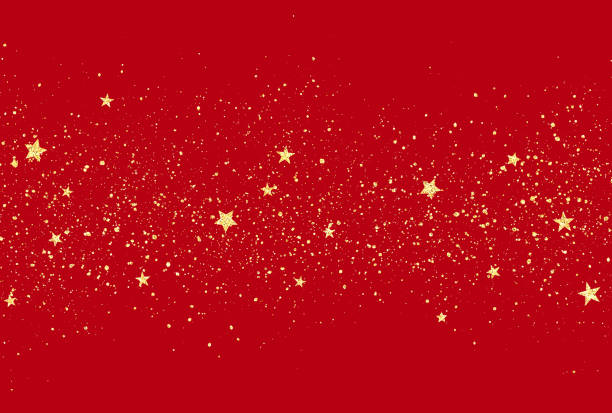 istock Background illustration of beautiful glittering stars 1432280907