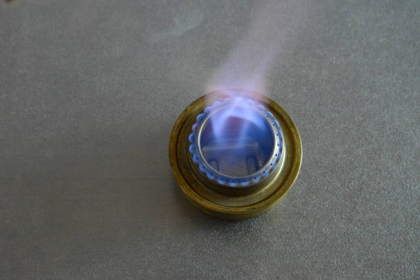 Quiet flame of alcohol burner 1