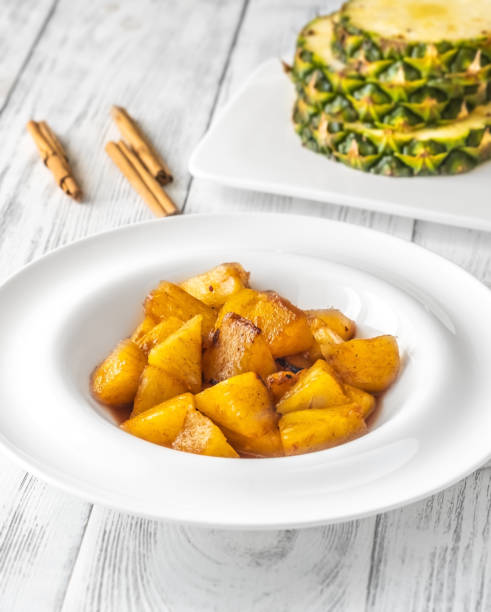istock Slices of roasted pineapple 1432295690