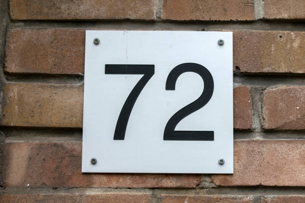 istock Close Up House Number 72 At Amsterdam The Netherlands 1432297704