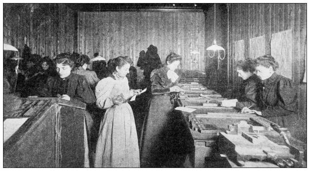Antique image: La Fronde (French feminist newspaper), Office
