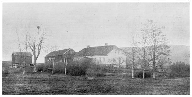 istock Antique image: Birthplace of Ibsen, in Skien 1432312034