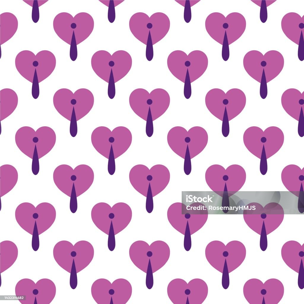 Funky Heart Pattern Funky Hearts Vector Pattern Design Stock Illustration - Download Image ...
