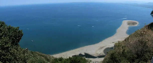 Panoramic shot of Tindari coast  - Messina - Sicily - Italy