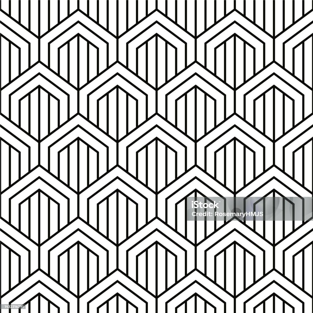 Gates Vector Pattern Design With Thick Lines Stock Illustration ...
