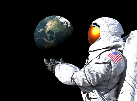 3D illustration of astronaut
Created with 3DCG software