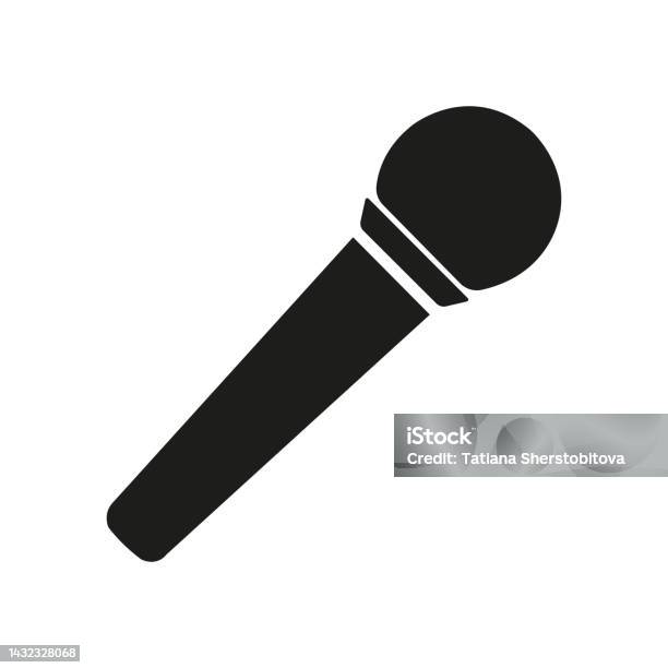 Microophone Vector Microphone Vector Image Stock Illustration - Download Image Now - Audio ...
