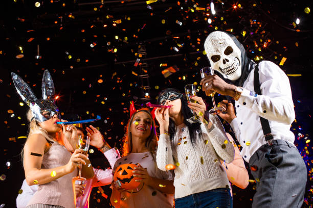 istock People dance at Halloween party 1432328176