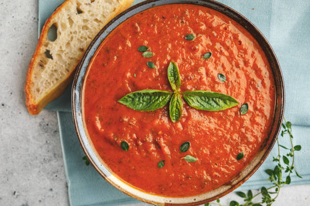 istock Homemade Tomato Basil Soup 1432328290