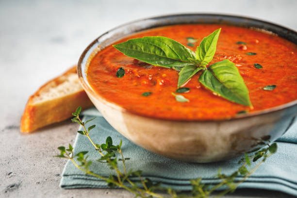 istock Homemade Tomato Basil Soup 1432328332