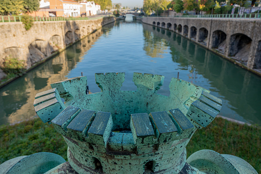 View of Saint-Denis Canal from Flanders Bridge Lock