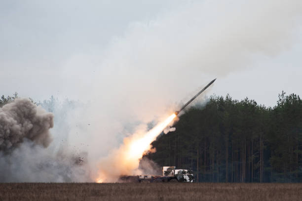 istock Launch of military missiles 1432332584