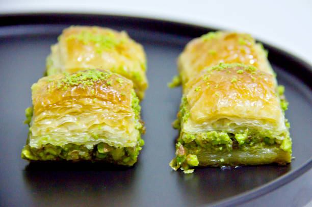 istock Turkish baked pistachio baklava 1432338052