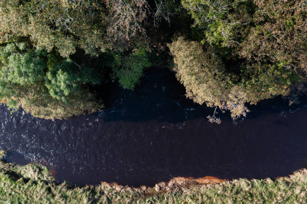 istock Drone view of a small river in rural Scotland 1432341203