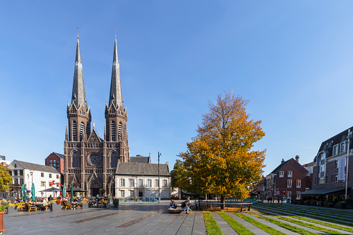 The Haken terrace/ Waly Chrobrego/ with monumental Szczecin Voivodeship Office. Terraces are 500 meters long and lies 19 meters above the bank of Odra river. One of the most beautiful places in Poland