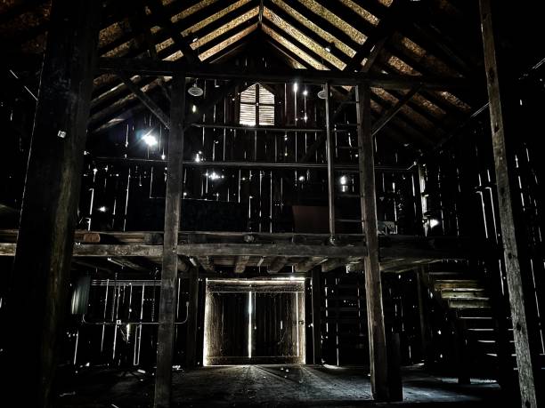 istock Spooky dark weathered barnwood barn 1432344735