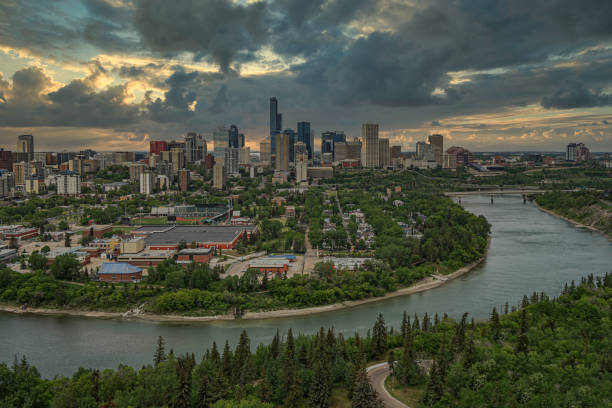 istock Panoramic view of downtown Edmonton, Alberta, Canada. 1432346206