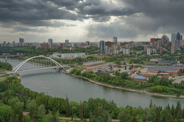 istock Panoramic view of downtown Edmonton, Alberta, Canada. 1432346207