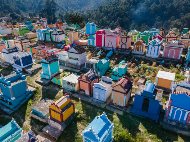 istock Aerial view of the Chichicastenango Cemetery 1432348199