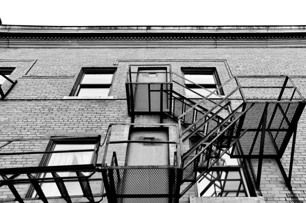 istock A rustic fire escape on a building in Calgary's urban Mission District along 4th Street 1432350942