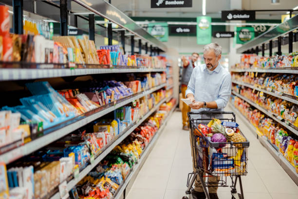 istock Mature male in Supermarket 1432351960